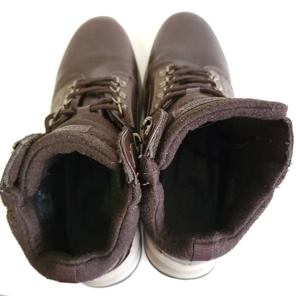 Khombu Brown Boots Men's Nick Outdoor Faux Leather Hiking Boot Size 12​​ - Picture 7 of 12